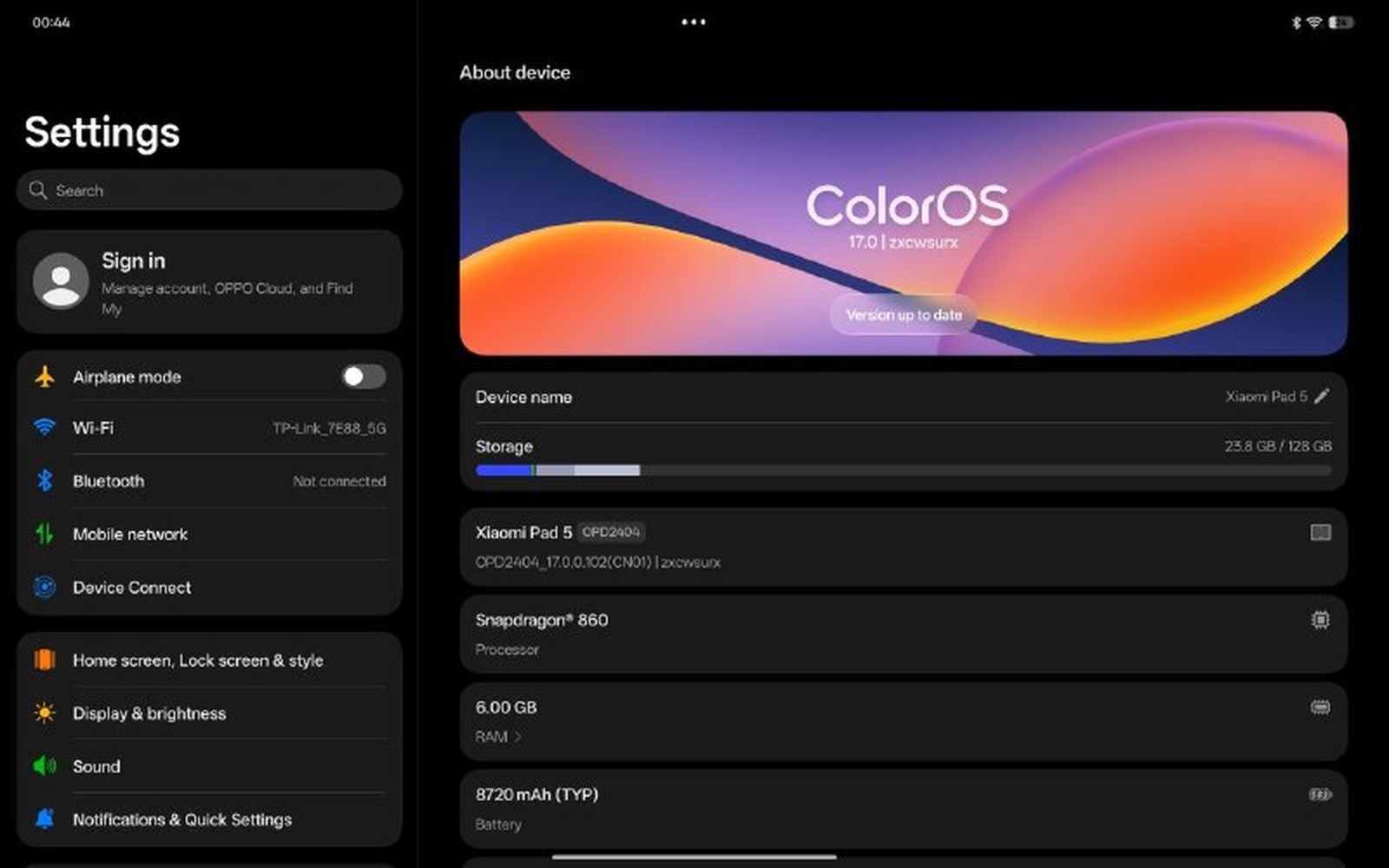 ColorOS 17 on Xiaomi Pad 5 Download & Flash Guide (Android 17 Pad Port) Screenshot 3